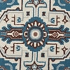 Presto Blue Traditional Hand Tufted Wool Carpet 5X7 Feet