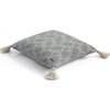 Gianna Light Grey Melange  And Natural Cushion Cover 18X18 Inches