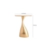 Kivaha Metal Side Table in Glossy Finish