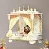 D'Dass Sheesham and Mdf Wooden Home Temple For Pooja Mandir For Home