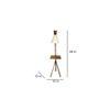 Hubert Beige Jute Floor Lamp with Beige Jute Base
