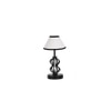 Alaya Multicolor cotton Table lamp with Iron Base