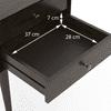 Denton Solid Wood Bedside Table in American Walnut Finish