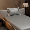 Stoa Paris 300TC UltrSatin Single Bedsheet Set Satin Single Harbour Mist Grey