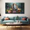 The Castle Decor Ganesha Ji Wall Art Set of 5 Digital Painting 27x48 Inch