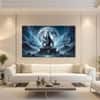 The Castle Decor Lord Shiva Wall Painting Wooden Framed 27x48 Inch (Style 22)