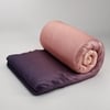 Stoa Paris Comforter for King Size Bed, 300 TC Ultra Satin Fabric  Peach Twilight