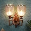 Eliante Antique Gold Iron Wall Light Without Bulb In Antique Gold Colour