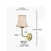 Devansh Gold Wall Mounted Lamp With Beige Jute Shade