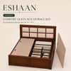 Eshaan Solid Wood Comfort Queen Bed Box Storage Provincial Teak Finish Mattress 60 x 78 Inches