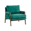 Serenity Boucle Fabric Arm Chair in Green