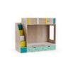 Pinwheels Bunk Bed with Storage in Oak Colour BKBB039