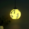 Contemporary Glass Electric Hanging Light in White Colour