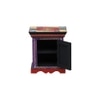 Theron Solid Wood Hand painted Bedside In Multicolour