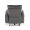 Venezia One Seater Motorized Leather Recliner in Smoke Grey Colour
