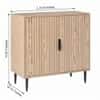 Velin Small Sideboard Black Wood Effect