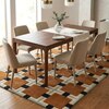 Presto Gold Geometric Hand Tufted Wool Carpet 8X10 Feet