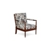 Silas Solid Wood Accent Chair in Brown Colour