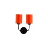 Cormac Dual Orange cotton Wall mounted Lamp Iron Base(KV36)