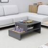Hexa Engineered Wood Modern Center Table For Living Room In Slate Grey