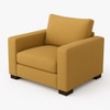 Lawson 1 Seater Sofa In Leatherette Beige Color