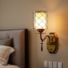 Eliante Modern Wall Lights Mild Steel & Glass Material Antique & Champaign Finish