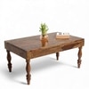 Hudson Sheesham Wood Coffee Table In Teak Finish
