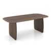 Zen Rectangular Solid Wood 6 Seater Dining Table In Danish Walnut Finish