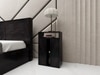 Poena Engineered Wood Queen  Size Upholstered Bed With Drawer Storage (Walnut Finish)