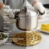 Metalsmith Designer Metal Trivet Gold Heat Resistant Table Protector