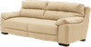 Thiene 3 Seater Leather Sofa in Cream Colour