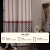 Stoa Paris Satin Curtain for Door, 70% Blackout Curtains, Set of 2, Versailles - Noble Rose with Back Lining