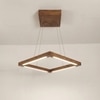 Atrium Brown Solid Wood Single Hanging Light
