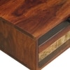 Brew Rectangular Solid Wood Coffee Table In Dual Tone Finish