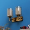 Eliante Modern Wall Lights Mild Steel & Glass Material Antique Gold & Champaign Finish