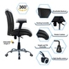 Teaauras High Back Executive Chair in Black Colour