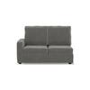 Apollo Compact Sofa (Colour : Ash Grey Velvet, Cushion : Hard, Back Type : High Back, Seating Capacity : Right Aligned 2 Seater + Right Aligned Chaise)