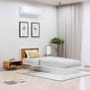 Hexa Engineered Wood Modern Single Bed With Headboard Without Storage In Frosty White And Giant Wood