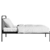 Hampton Metal Non Storage King Bed in Satin Black Finish