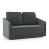 Kobi 2 Seater Fold Out Sofa Cum Bed in Charcoal Haze Colour