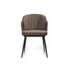 Fawn Fabric Dining Chair in Grey Colour
