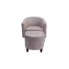 Valencia Solid Wood Accent Chair in Beige Colour