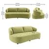 Henry Velvet 3 Seater Sofa Mint Green Color