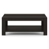 Striado Rectangular Solid Wood Coffee Table In American Walnut Finish