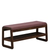 Brastad Solid Wood Shoe Rack with Seating in Walnut Brown finish