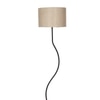 Eisley White Jute Floor Lamp with Solid Wood
