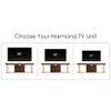 Harmond Engineering Wood Floor StandingTV Entertainment Unit Set Top Box Stand/TV Cabinet with Shelves for Books & Décor Display Unit Bed Living Room Upto 55 Inches (Brown Maple & White)