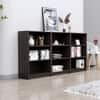 Hexa Engineered Wood Bookshelf Multipurpose Storage Rack in Flower Wenge Colour