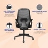 Verve Mid Back Mesh Office Chair in Black Colour