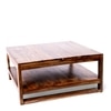 Turin Sheesham Wood Coffee Table In Teak Finish